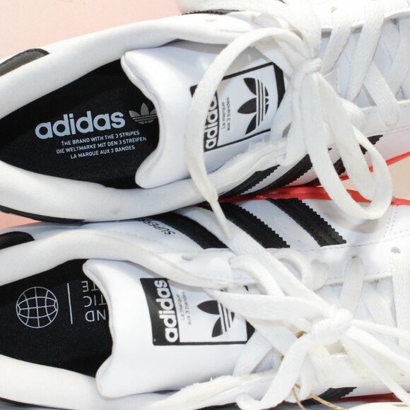 Superstar Big Kid 'Paint Drip White Turbo' - Adidas Sneakers - GY3327 US 5 - Picture 9 of 10